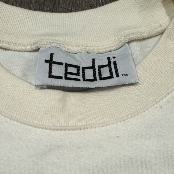 Vintage Teddi T Shirt Women’s Embroidered Short Sleeve Top Embellished Buttons - Picture 3 of 9